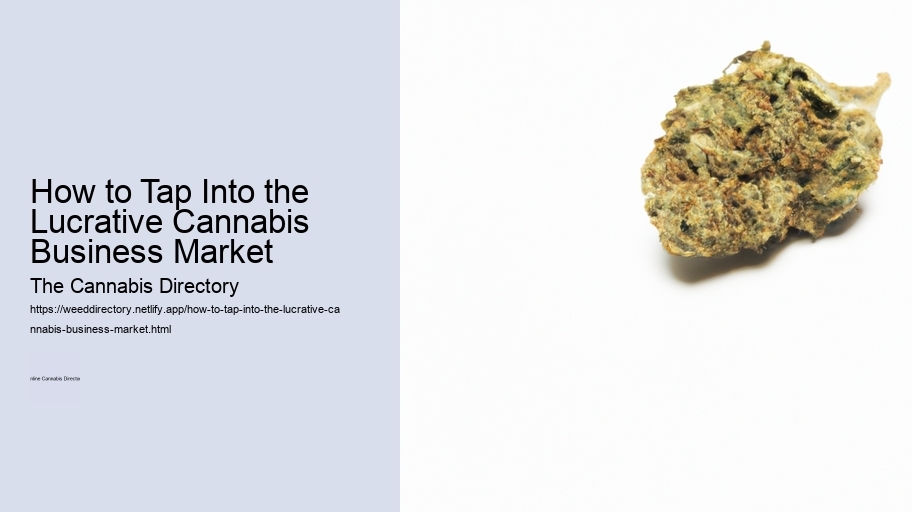 How to Tap Into the Lucrative Cannabis Business Market 