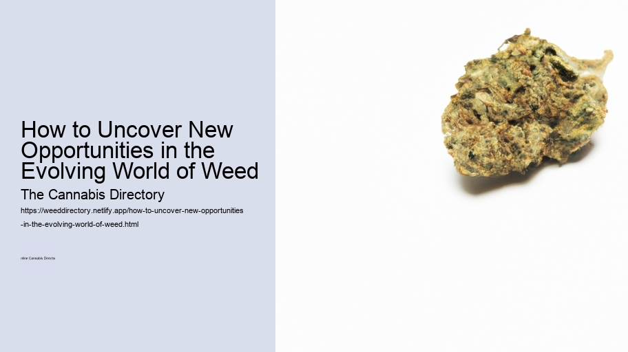 How to Uncover New Opportunities in the Evolving World of Weed