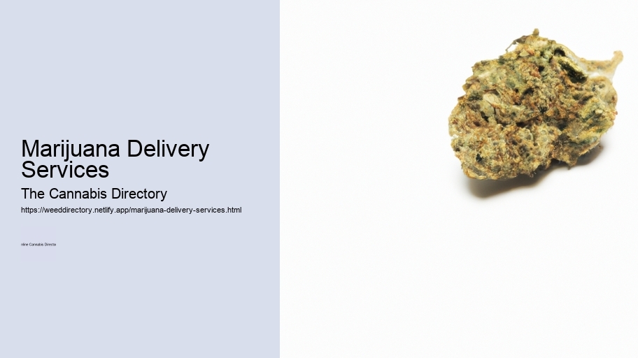 Marijuana Delivery Services 